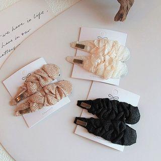 Shirred Lace Hair Clip