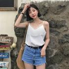 Lace-trim Chiffon Camisole Top
