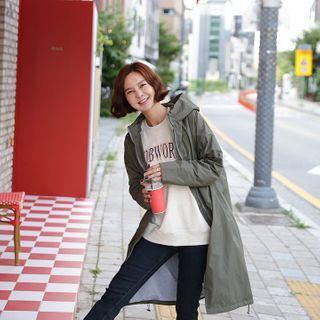 Drawcord-hem Hooded Parka