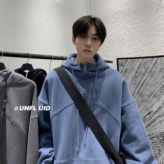 Half-zip Plain Sweatshirt