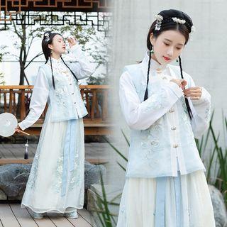 Hanfu Vest / Blouse / Maxi Skirt