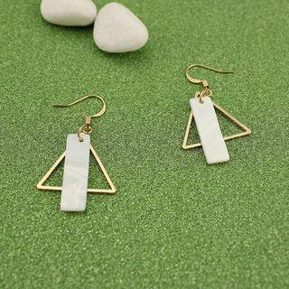 Triangle Drop Earring 1 Pc - C4005 - Gold - One Size