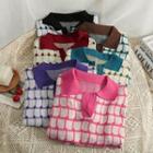 Colorblock Printed Polo Shirt In 6 Colors