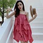 Sleeveless Irregular A-line Dress