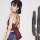 Bow Accent Back Camisole Top
