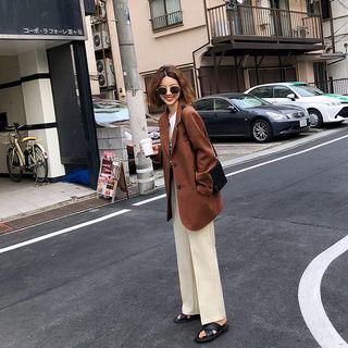 Wide-fit Tailored Dress Pants
