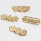 Lettering Alloy Hair Clip (various Designs)