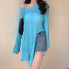 Oversize Sweater Aqua Blue - One Size