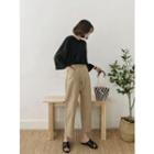 Adjustable-waist Wide-leg Pants