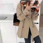 Long-sleeve V-neck Plain Jacket