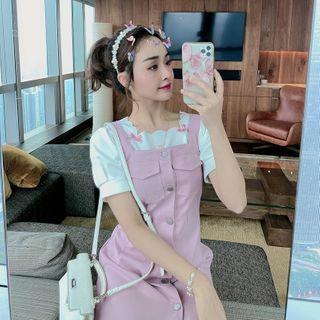 Sleeveless A-line Dress / Short-sleeve Top