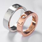 Couple Letter Engraved Ring