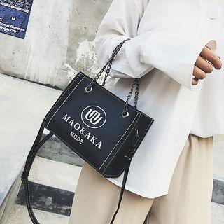 Printed Satchel With Strap