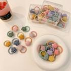 Set Of 10: Mini Print Hair Tie