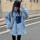 Fleece Stand-collar Zip-up Jacket