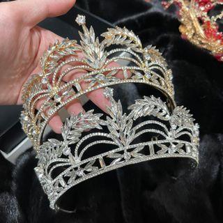 Leaf Rhinestone Wedding Tiara