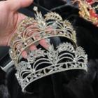 Leaf Rhinestone Wedding Tiara