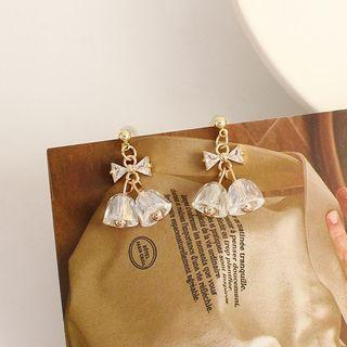 Bell Rhinestone Alloy Dangle Earring