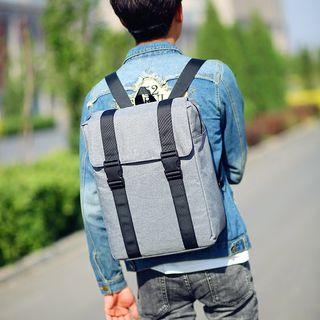 Plain Canvas Square Backpack