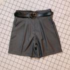 Set: Dress Shorts + Heart Buckle Belt