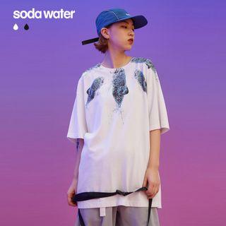 Carp-print Loose T-shirt