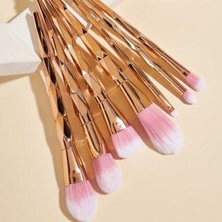 Set Of 7: Makeup Brush 7 Pcs - Gold - One Size