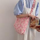 Floral Print Crossbody Bag Flower - Pink - One Size