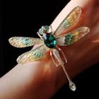 Dragonfly Faux Crystal Alloy Brooch