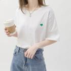 Tree Embroidered Short-sleeve T-shirt White - One Size