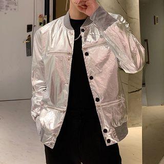 Metallic Buttoned Jacket
