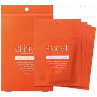 Skinvill - Essence Sheet Mask 4 Pcs
