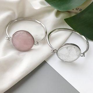 Faux Crystal Disc Bangle