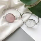 Faux Crystal Disc Bangle