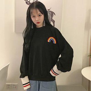 Rainbow Print Pullover