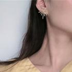 Firework Earring 1 Pair - S925 Silver Needle - Gold - One Size