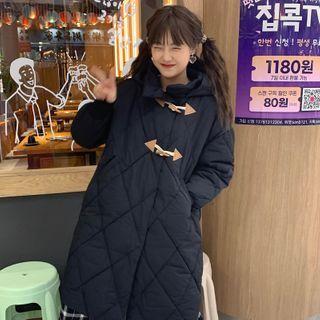 Long-sleeve Padded Long Coat