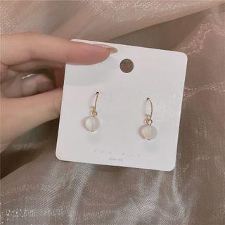 Bead Dangle Earring 1 Pair - 017 - Hook Earrings - Gold - One Size