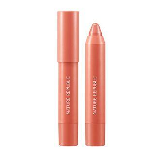 Nature Republic - Eco Crayon Lip Velvet - 5 Colors #01 Angel Blush