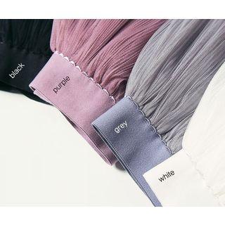 Band-waist A-line Tulle Skirt