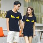 Couple Matching Monster Eye Short-sleeve T-shirt