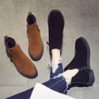 Low Heel Side-zip Ankle Boots