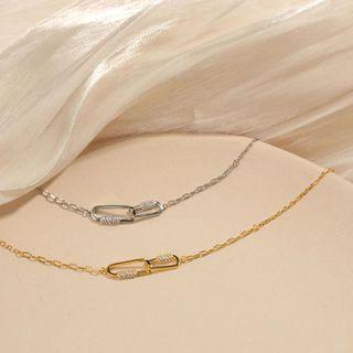 Rhinestone Geometry Bracelet