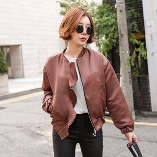 Frilled-trim Zip-up Jacket