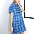 Blue Plaid Dress