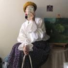Bubble Bell Long-sleeve Shirt White - One Size
