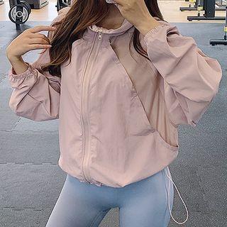 Bungee Cord Zipped Sports Jacket
