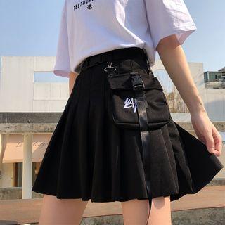 Pleated Cargo Skort