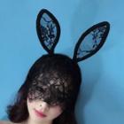 Face-cover Rabbit Ear Lace Hair Band