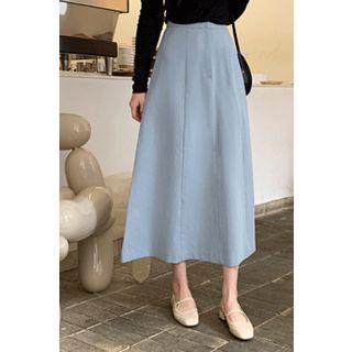 A-line Maxi Cotton Skirt