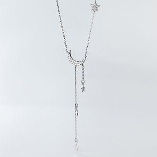 925 Sterling Silver Star Necklace S925 Silver - As Shown In Figure - One Size